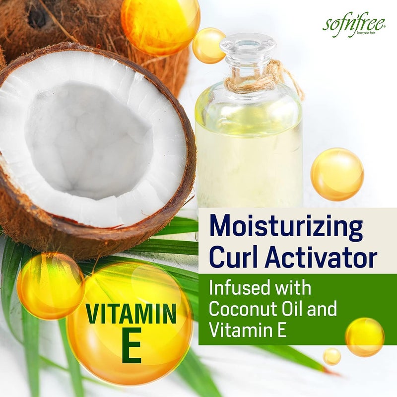 SOFNFREE SOF N' FREE N Gro Healthy Curl Activator Lotion with Coconut Oil - 11.83 Ounce - Image 2